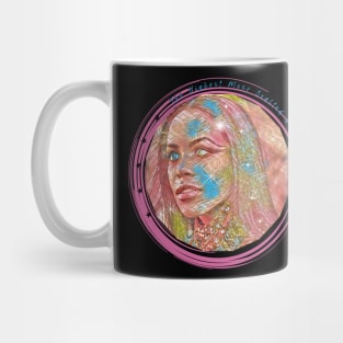 COMING SOON! YOU CAN REQUEST TO HAVE THE GOLDEN DESIGN REMOVED  TO REVEAL A CLEARER VERSION OF HER FACE. YOU CAN ALSO  CHANGE THE PINK CIRCLE OUTLINE COLOR, REMOVE THE SPARKLES, OR ADD TEXT (AT YOUR REQUEST). Mug
